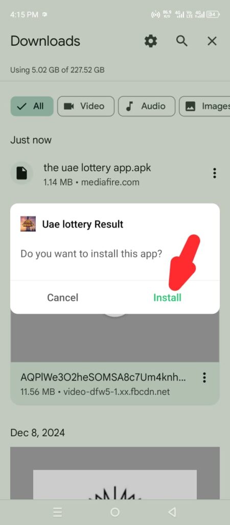 The UAE Lottery Result APK